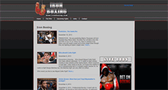 Desktop Screenshot of ironboxing.com