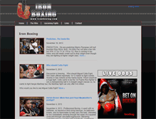 Tablet Screenshot of ironboxing.com
